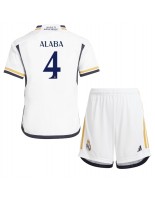 Real Madrid David Alaba #4 Kotipaita Lasten 2023-24 Lyhythihainen (+ shortsit)